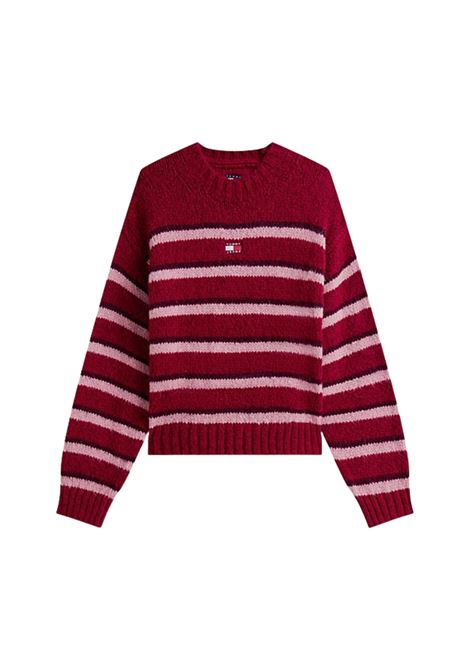 Pullover relaxed fit con distintivo Tommy RUBINO Tommy Hilfiger | DW0DW21679XJP